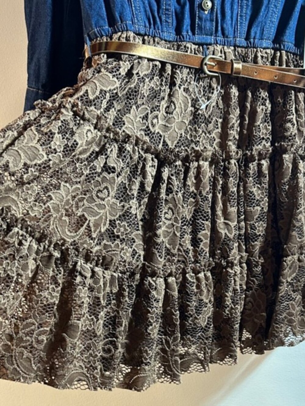 Lilt‎ Blue Denim Top